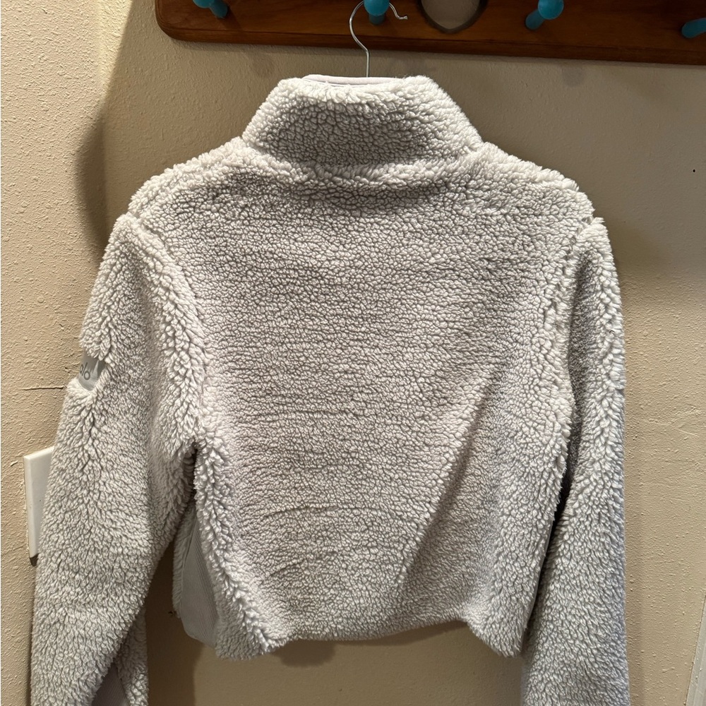 Alo Yoga Shanti Sherpa Sweater Half Zip Flaw - Picture 6 of 8